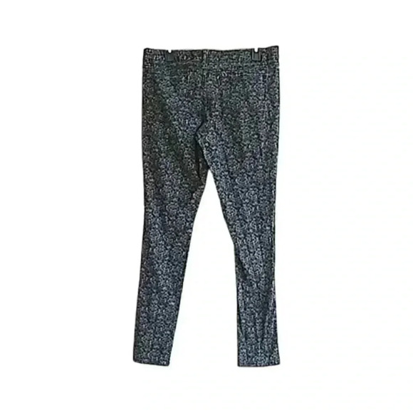 Mossimo Black Stretch Denim Gray Brocade Print Mid Rise Skinny Jeans - Picture 4 of 6
